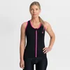 Image de Rogelli Abbey Fietstop - Dames - Zwart, Roze - Maat L