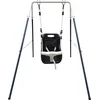 Image de AXI Metalen Baby Schommel met zitje Antraciet/créme - Vrijstaande schommelset voor binnen en buiten
