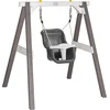 Image de AXI Baby Schommel in Grijs/Wit met Zitje in Grijs/Wit - FSC hout - Babyschommel voor kindjes van 9-36 maanden - Met 4 grondankers