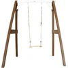 Image de AXI Enkele Houten Schommel in Bruin/Wit - FSC hout - Vrijstaande schommelset voor kinderen met houten schommelzitje - Schommelset voor kinderen - 10 jaar Garantie!