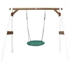 Image de AXI Summer Nestschommel in Wit/Bruin - FSC hout - Vrijstaande Schommelset van hout met 1 nest schommel en 4 grondankers - Schommelset voor kinderen - 10 jaar Garantie!