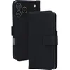 Image de Mobiparts MagSafe Portemonnee/Boekhoesje geschikt voor Apple iPhone 17 Pro Max - Echt Leer - Magnetische Sluiting - Ruimte voor drie pasjes - Microvezel voering - Zwart