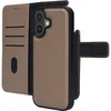 Image de Mobiparts hoesje geschikt voor Apple iPhone 17 - Wallet 2-in-1 Boekhoesje - MagSafe - Echt Leder - Uitneembare Case - Sterke Magneet Sluiting - Contactloos betalen - Beige