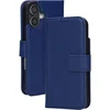 Image de Mobiparts Telefoonhoesje geschikt voor Apple iPhone 17 Hoesje Echt Leer | Mobiparts Wallet Bookcase Portemonnee | Pasjeshouder voor 3 Pasjes | Telefoonhoesje voor Pinpas / OV Kaart / Rijbewijs - Blauw