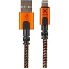 Image de Xtorm Xtreme USB naar Lightning Kabel - 1,5 Meter - USB Kabel - Extra stevige USB Kabels - Oplaadsnoer - Oplaadkabel geschikt voor iPhone/Apple - Zwart/Oranje