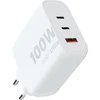 Image de Xtorm 100W GAN2 Ultra Oplader - 3-Poorten USB C Adapter met USB-C / USB-A - Charger - Krachtige Snellader voor Smartphone, Tablet & Laptop - Gerecycled ABS Materiaal - Wit