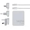 Image de Xtorm 140W Reisstekker Wereldstekker - 4-Poorten Oplader met 240W USB-C PD Kabel - GAN Technologie, Internationale Stekkers, Duurzaam GRS Materiaal - Wit