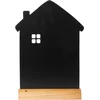 Image de Tafelkrijtbord met houten voet - Huisje - Incl. 1 krijtstift