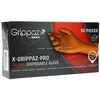 Image de Grippaz 2-zijdige draagbare nitril wegwerp handschoenen type 246 - extra sterk - oranje - vishuidstructuur - maat L/9 - doosje à 50 stuks