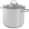 Image de BK Soeppan 26cm - 11L - Zonder PFAS-vrije antikleeflaag - Inductie kookpan - RVS kookpan - Ovenbestendig tot 230°C - Met glazen deksel - Zilver