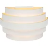 Image de HighLight wandlamp Scudo 20 cm - wit / goud
