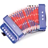 Image de Woet® Speelgoed Accordeon voor Kinderen - Speelgoedinstrument - Blauw - Inclusief Muziekboekje met 8 Liedjes - Vanaf 3 jaar