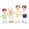 Image de Woet® Houten Poppenhuispoppen - Familie van 4 Poppetjes - Flexibele Poppen voor Poppenhuis - FSC - Rollenspel Speelgoed - Vanaf 3 Jaar