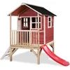 Image de EXIT Loft 300 Houten Speelhuis - Speelhuisje voor Buiten - FSC Hout - Kinderen - Rood