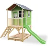 Image de EXIT Loft 500 Houten Speelhuis - Speelhuisje voor Buiten - FSC Hout - Kinderen - Groen
