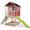 Image de EXIT Loft 500 Houten Speelhuis - Speelhuisje voor Buiten - FSC Hout - Kinderen - Rood