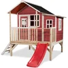 Image de EXIT Loft 350 Houten Speelhuis - Speelhuisje voor Buiten - FSC Hout - Kinderen - Rood