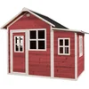 Image de EXIT Loft 150 Houten Speelhuis - Speelhuisje voor Buiten - FSC Hout - Kinderen - Rood