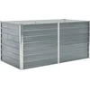 Image de vidaXL - Plantenbak - verhoogd - 160x80x77 - cm - gegalvaniseerd - staal - grijs