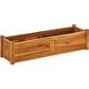 Image de vidaXL - Plantenbak - verhoogd - 100x30x25 - cm - acaciahout