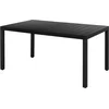 Image de vidaXL - Tuintafel - 150x90x74 - cm - aluminium - en - HKC - zwart