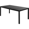 Image de vidaXL - Tuintafel - 185x90x74 - cm - aluminium - en - HKC - zwart