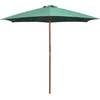 Image de vidaXL - Parasol - 270x270 - cm - houten - paal - groen