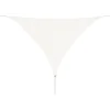 Image de vidaXL - Zonnescherm - HDPE - driehoek - 5x5x5 - m - wit