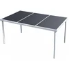 Image de vidaXL - Tuintafel - 150x90x74 - cm - staal - zwart
