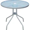 Image de vidaXL - Bistrotafel - 80x71 - cm - staal - grijs