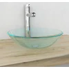 Image de vidaXL - Wasbak - gehard - glas - 42 - cm - transparant