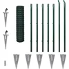 Image de vidaXL - Euro - hek - 10x1,2 - m - staal - groen