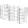 Image de vidaXL - Gabion - mand - 120x30x100 - cm - gegalvaniseerd - staal