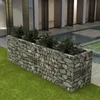 Image de vidaXL - Gabion - plantenbak - verhoogd - 360x90x100 - cm - staal