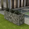 Image de vidaXL - Gabion - plantenbak - verhoogd - 270x90x100 - cm - staal