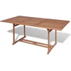 Image de vidaXL - Tuintafel - 180x90x75 - cm - massief - teakhout