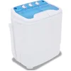 Image de vidaXL Mini wasmachine met dubbele trommel 5.6 kg