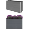 Image de vidaXL - Plantenbak - verhoogd - 150x50x91 - cm - HKC - grijs