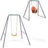 Image de vidaXL Schommel voor peuters 2-in-1 oranje