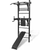 Image de vidaXL - Fitnessapparaat - wandgemonteerd - zwart