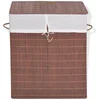 Image de vidaXL - Wasmand - rechthoekig - bamboe - bruin