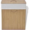 Image de vidaXL - Wasmand - rechthoekig - bamboe - natuurlijk