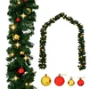 Image de vidaXL - Kerstslinger - versierd - met - kerstballen - en - LED-lampjes - 5 - m