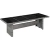 Image de vidaXL - Tuintafel - 240x90x74 - cm - poly - rattan - en - glas