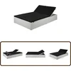 Image de vidaXL - Ligbed - met - kussen - poly - rattan - zwart