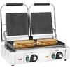 Image de vidaXL Panini grill dubbel gegroefd 3600 W 57x30.5x20 cm