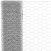 Image de vidaXL Draadgaas hexagonaal 25x0.5 m staal met PVC coating grijs