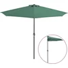 Image de vidaXL - Balkonparasol - half - met - aluminium - paal - 300x155 - cm - groen