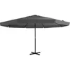 Image de vidaXL - Parasol - met - aluminium - paal - 500 - cm - antraciet