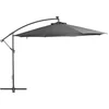 Image de vidaXL - Zweefparasol - met - aluminium - paal - 350 - cm - antracietkleurig